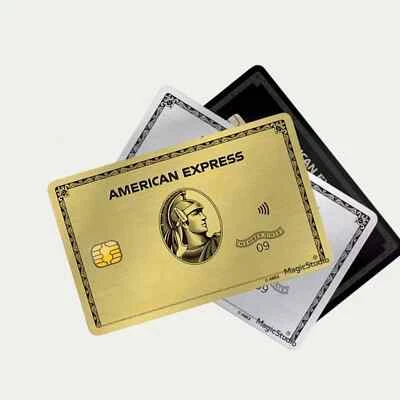 ANY CUSTOM PRODUCT AMEX Credit Card Skin, Debit Card Skin Sticker Sticker AE Vinyl Black Gold