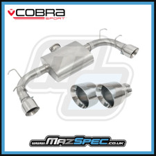 Mazda MX5 MK3 Auspuff Cobra Sport MZ06 Perf Schalldämpfer hinten TP38 Spitzen - NC 06-15