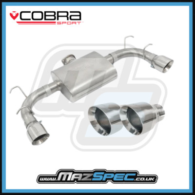Mazda MX5 MK3 Auspuff Cobra Sport MZ06 Perf Endschalldämpfer TP38 Spitzen - NC 06-15