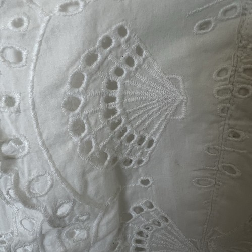 Vineyard Vines Damen Größe 4 Weiß Ösen Baumwolle Midi 👗Kleid 🐚 Muscheldetail - Bild 7 von 12