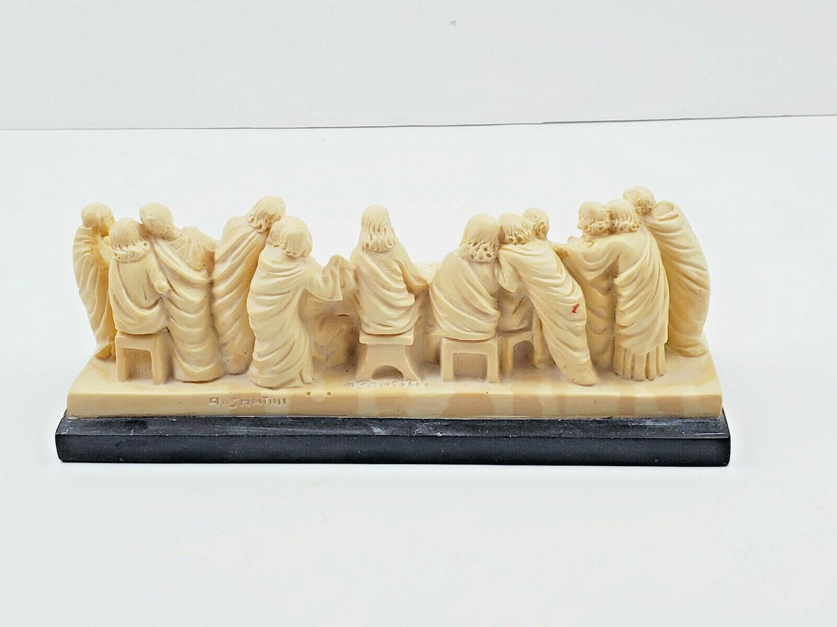 The Last Supper Figurine Sculpture A. Santini Vintage Made