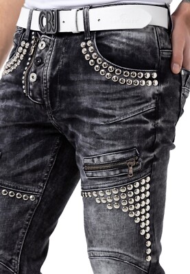 CIPO & BAXX Herren Jeans Shorts C-0065 – Bermudas – Denim – Bequeme Passform – Unifarben