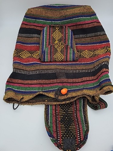 Carpet Blanket Rug Bag Backpack Unique Boho Hippy Multicolor Tribal Southwestern - Picture 9 of 10