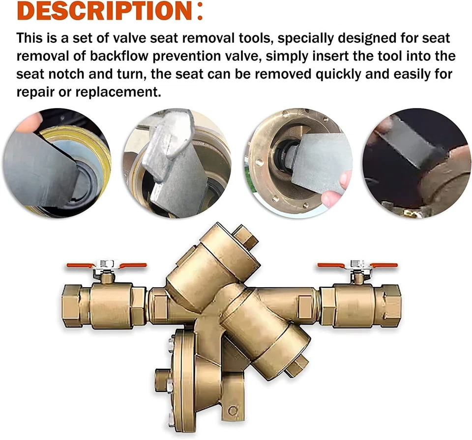 For Wilkins RK-975TOOL 1/4"-2" Model 950XL 975XL Check Seat Removal Tool Kit - Image 3 of 4