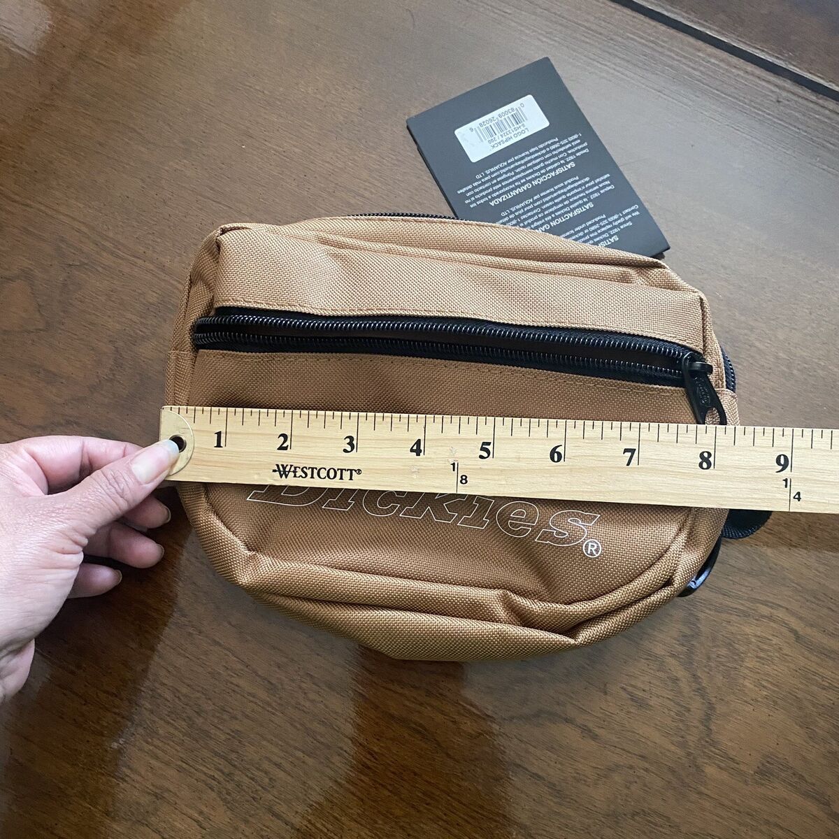 Dickies Men's Logo Hip Sack Waist Pack Fanny Pack Brown 6x9 Dickies Men's Logo Hip Sack Waist Pack Fanny Pack Brown 6x9