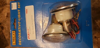 【】 EMGO MINI CATEYE CLEAR TURN SIGNAL LIGHT 12 VOLT 61-81968 CAT EYE