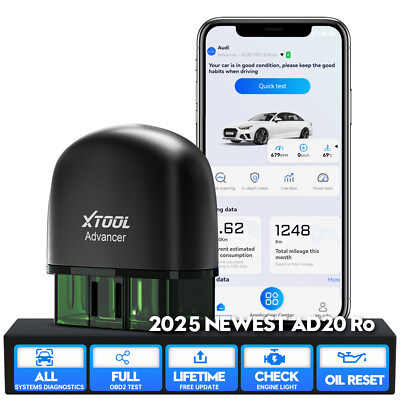 XTOOL AD20 PRO KFZ OBD2 Diagnosegerät Scanner Alle Systeme Codeleser Bluetooth