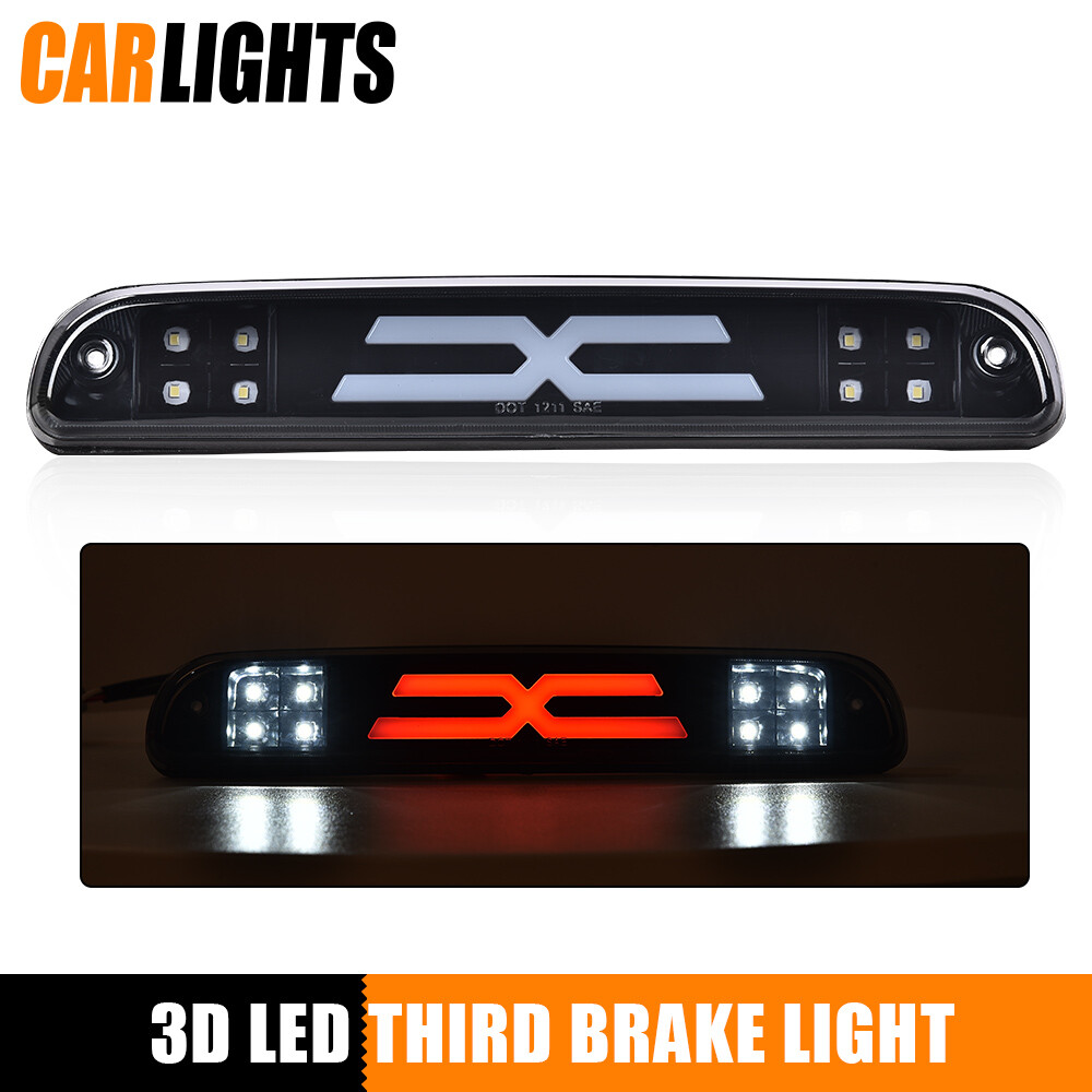 LED 3rd Brake Light Cargo Lamp For 1999-2016 Ford F-250 F-350 Super Duty - Smoked Lens