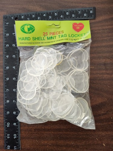 25 TY Beanie Baby Hard Shell tag protectors-heart hang Boos Buddies Babies