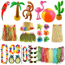New Hawaiian Tropical Party Decorations Summer Beach Flower Deco Accessory Fancy