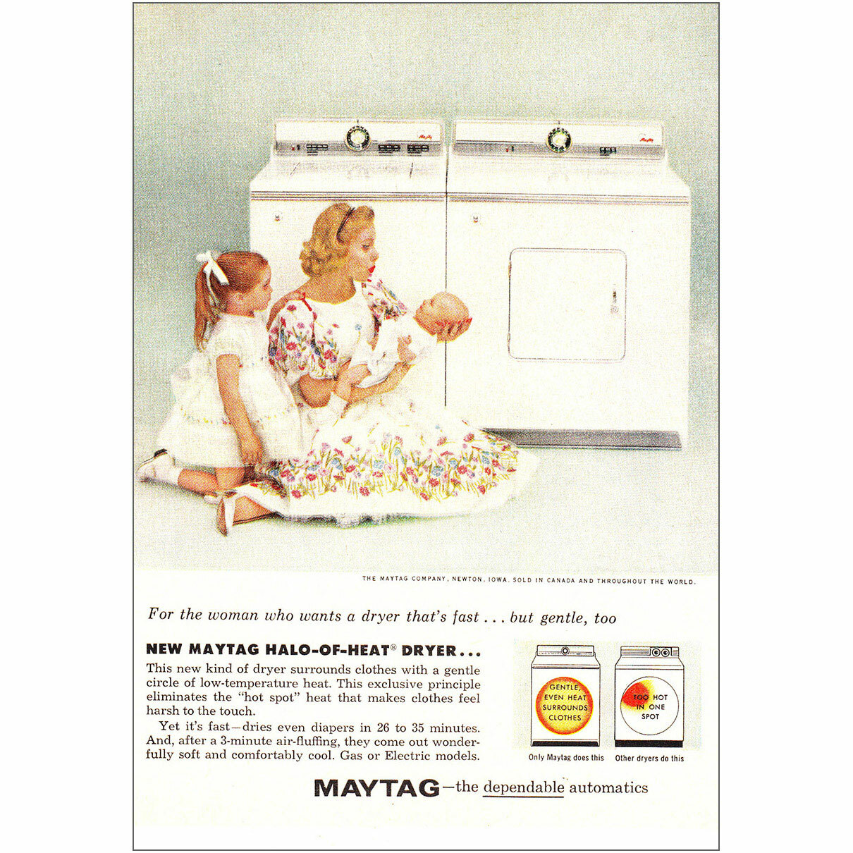 1960 Maytag Halo of Heat Dryer, For the Woman Vintage Print Ad eBay