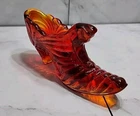 Vintage Fenton 95th Anniversary  Cat Head Shoe Signed, Estate Collection#F66