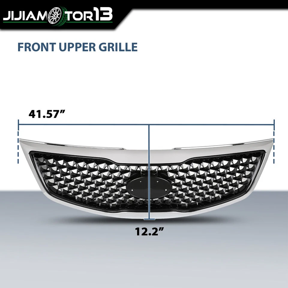 Передняя верхняя решетка хромированная подходит для 2014-2016 KIA Sportage 863503W500 KI1200162 - Изображение 3 из 4