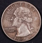 1958-D WASHINGTON QUARTER***90% SILVER