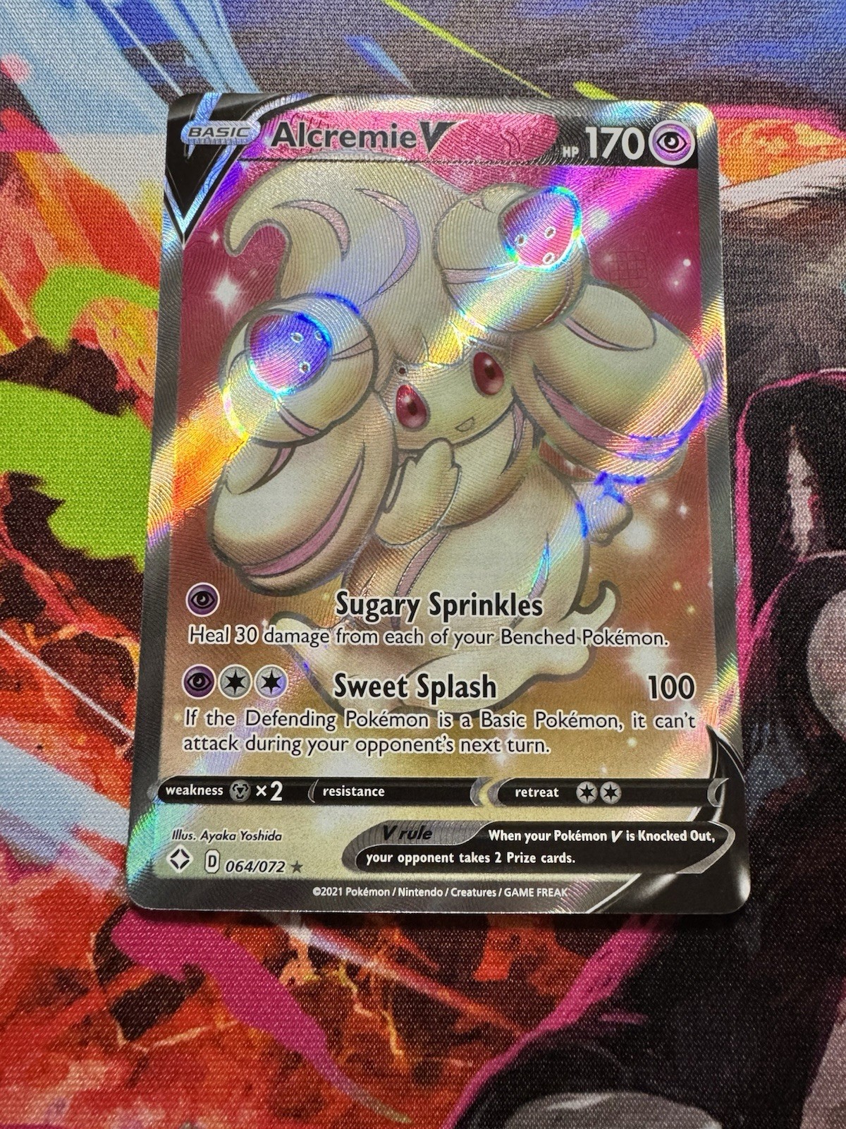 Alcremie V - 064/072 - NM/M - Full Art Rare - Shining Fates - Pokemon TCG NM