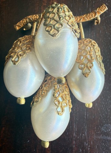 Vintage West Germany Brooch Grape Cluster Pin