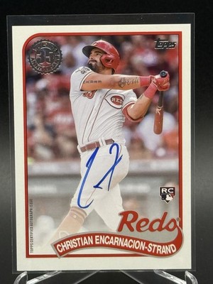 2024 Topps CHRISTIAN ENCARNACION-STRAND 1989 Topps Baseball Auto 89BA2-CES (RC)