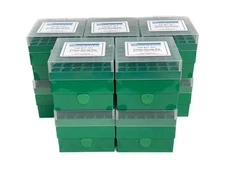 (10 Pcs) BOCA SCIENTIFIC 36-Place 15mL Freezer Storage Tube Racks w/Lid Green