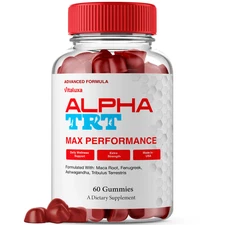 Alpha TRT Performance Capsules, AlphaTRT Advanced Pills (60 Gummies)