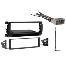 Fits Jeep Liberty 2002-2007 Metra Single DIN Dash Kit with Harmony Radio Harness