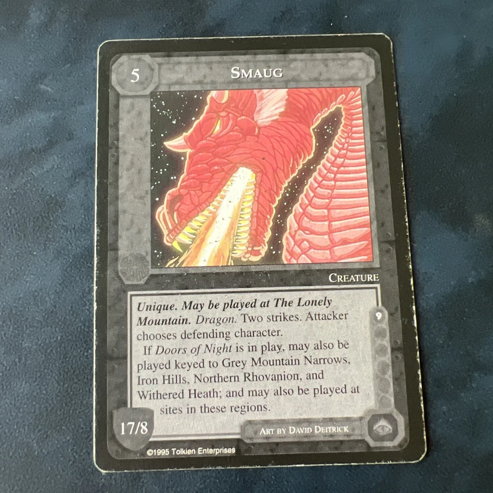 MECCG The Wizards Limited – Smaug 17/8 – Middle Earth CCG – Carte Rare – 1995 - Photo 1/2