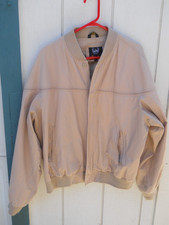 VINTAGE ABERDEEN TAN ZIPPER POCKET WITH LINNING JACKET SZ MEN'S XLG COTTN BLEND