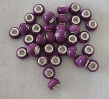 Set Of 37 Purple Bracelet Beads