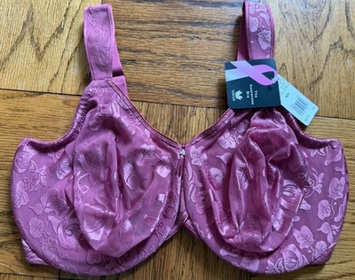 42H - Seamless Underwire Bra by Wacoal; AWARENESS, Wine Rose, New