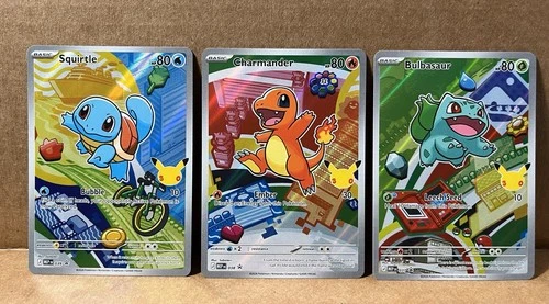 New ListingPokemon 30th First Partner Promo Set - Charmander Squirtle Bulbasaur
