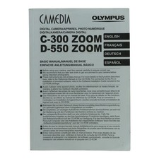 Bedienungsanleitung Olympus Camedia C300 Zoom D550 Zoom Instructions