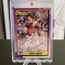 2025 Topps Series 1 - 1990 Topps Baseball Autographs Coby Mayo #90A-CMA (AU, RC)