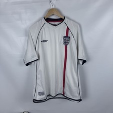 England 2001 2003 Home Shirt Jersey Sz XL Men Vintage Football 