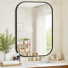 Bathroom Mirror for Wall, Black Bathroom Vanity Mirror for over Sink 28 X 40, HD