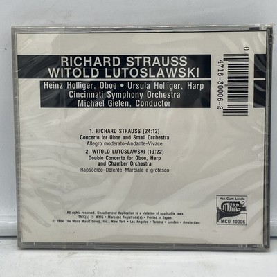 Strauss Lutoslawski Oboe Concerti CD Holliger Cincinnati Symphony