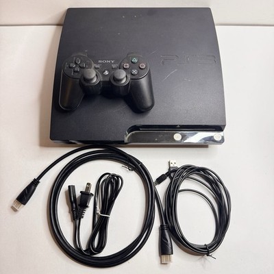 Sony PlayStation 3 Slim PS3 120GB Console OEM Controller + Cords Preloaded Games