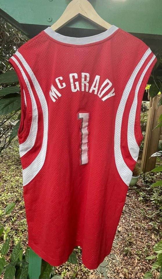 Camiseta deportiva Tracy McGrady #1 - Houston Rockets - Reebok adulto mediana - roja Foto 2 de 4