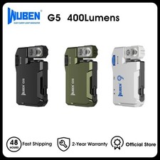 WUBEN G5 Rechargeable EDC Flashlight, 400 Lumens Dual Light Sources Flashlight