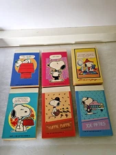 Vintage Peanuts Gang UFS 6 Tablets Note Pads Woodstock Snoopy Joe Cool Unused