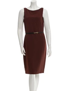 Robe ceinturée sans manches Gucci 8 Bordeaux