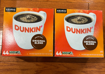   Dunkin' Original Blend Coffee, K-Cups, Medium Roast, 88 Ct BEST BY 12/26 