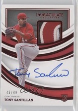 2022 Panini Immaculate Material Red 43/49 Antonio Santillan Tony Auto 15eu