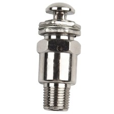 Pneumatic Valve Silver Tone 5Hz Metal 2 Position 3 Way Need Filling Oil