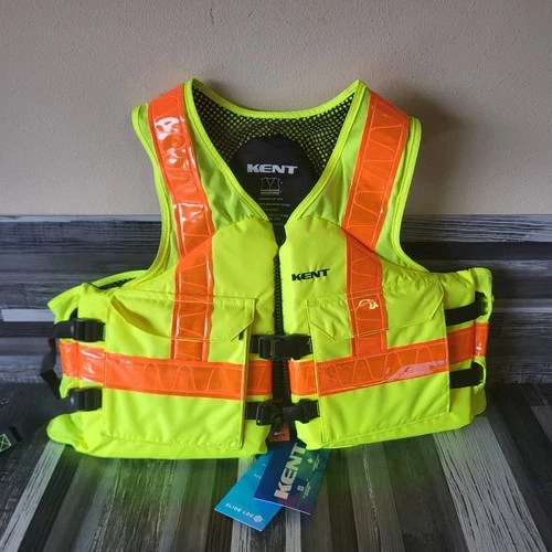 Kent Safety 150800-410-040-23 Life Jacket, L, 15.5Lb, Foam, Yellow - NEW - product listing photo