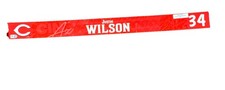 Justin Wilson Cincinnati Reds Locker Tag - #34 Cactus League - MLB AUTHENTICATED