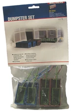 Walthers HO Scale Dumpster Set Kit 8-Pack #933-3516 New