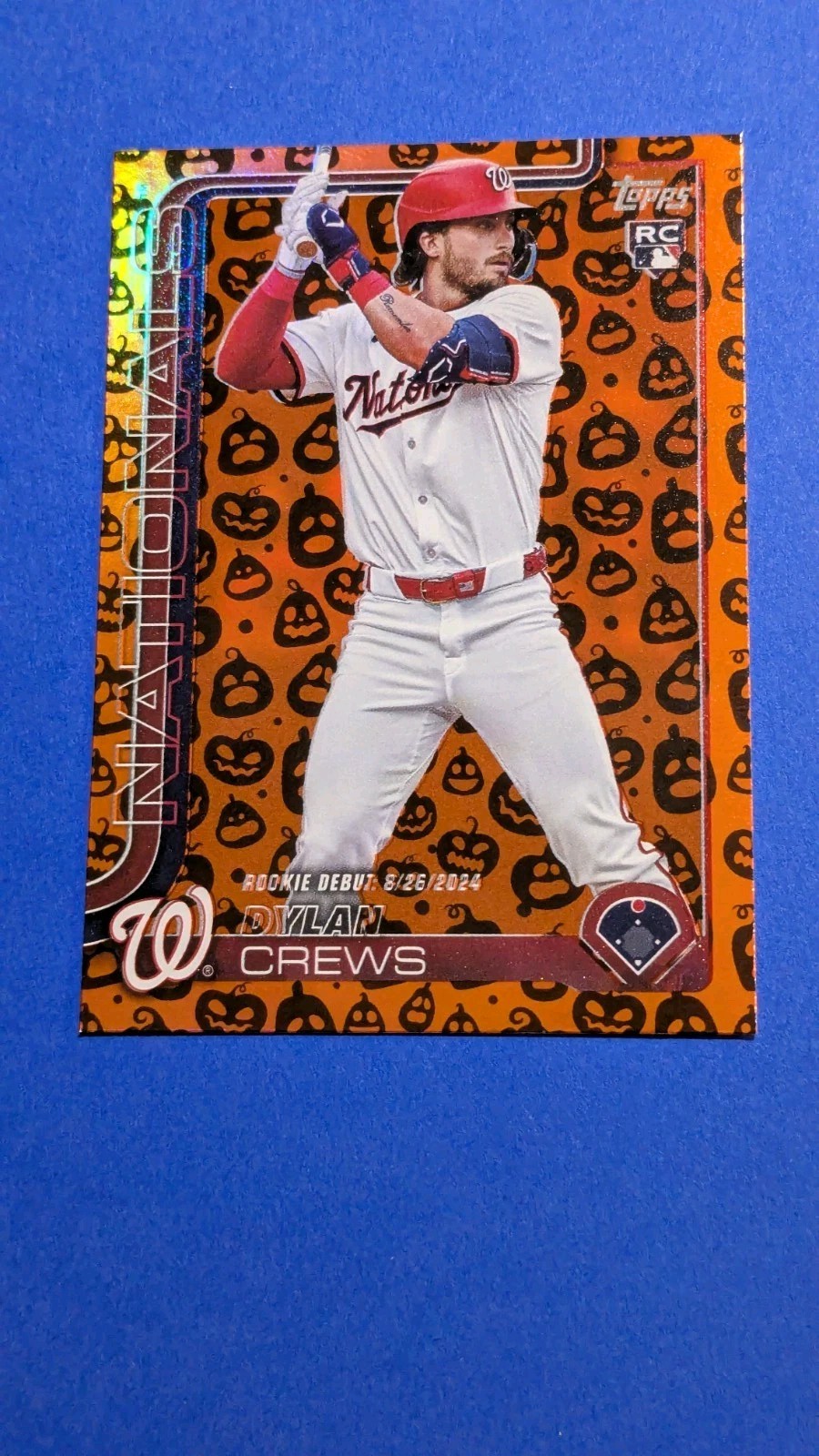 2025 Topps Update #US223 Dylan Crews Holiday Jack O’Lantern