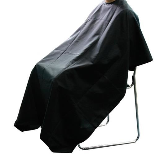 Professional Hairdressing Salon Cutting Barbers Gown Cape Cover - Black
