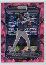 2023 Panini Prizm Pink Ice Prizm Sterlin Thompson #153 0t2