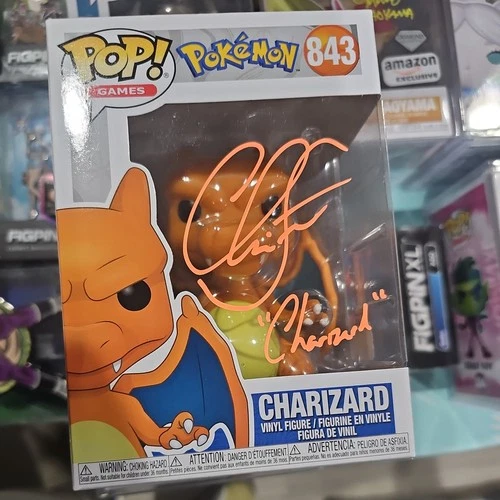 Charizard Pokemon Funko Pop 843 Signed Chris Corey Smith OG TV voice