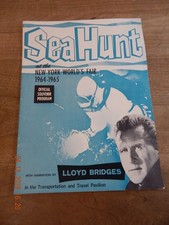 1964 NEW YORK WORLDS FAIR SEA HUNT OFFICIAL SOUVENIR PROGRAM LLOYD BRIDGES